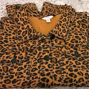 Leopard Denim Jacket